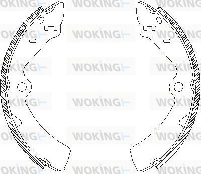 Woking Z4167.00 - Тормозные башмаки, барабанные autodnr.net