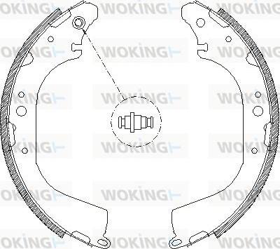 Woking Z4172.01 - Тормозные башмаки, барабанные avtokuzovplus.com.ua