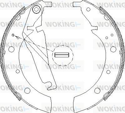 Woking Z4173.00 - Тормозные башмаки, барабанные autodnr.net