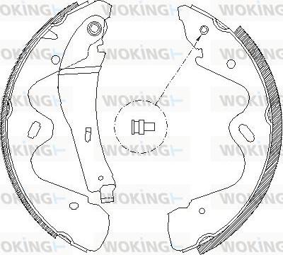 Woking Z4184.00 - Тормозные башмаки, барабанные autodnr.net