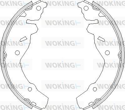 Woking Z4191.00 - Тормозные башмаки, барабанные avtokuzovplus.com.ua