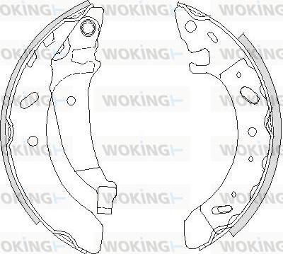 Woking Z4194.01 - Тормозные башмаки, барабанные autodnr.net