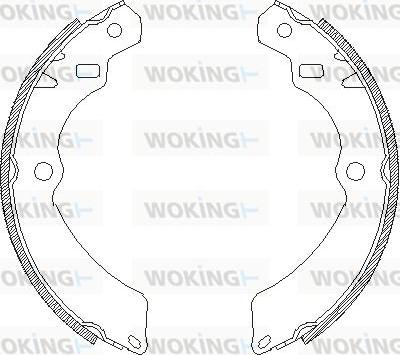 Woking Z4196.00 - Гальмівні колодки autocars.com.ua