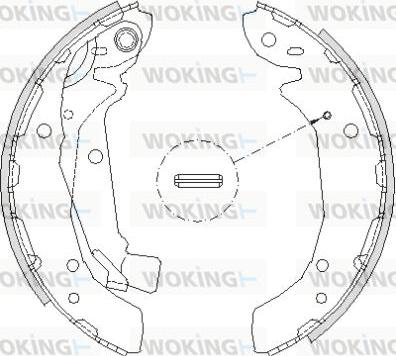 Woking Z4197.00 - Гальмівні колодки autocars.com.ua