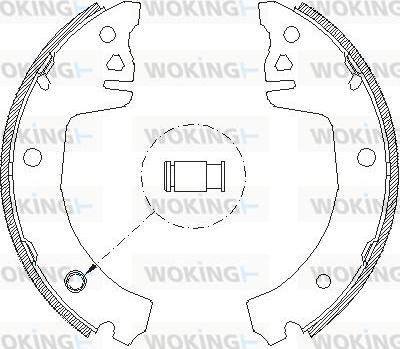 Woking Z4198.00 - Тормозные башмаки, барабанные avtokuzovplus.com.ua