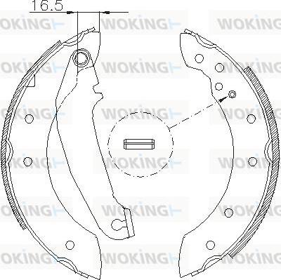 Woking Z4199.00 - Гальмівні колодки autocars.com.ua