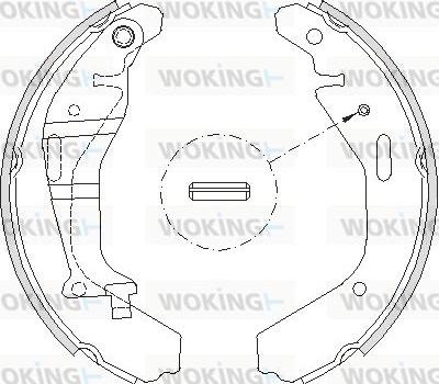 Woking Z4202.00 - Гальмівні колодки autocars.com.ua