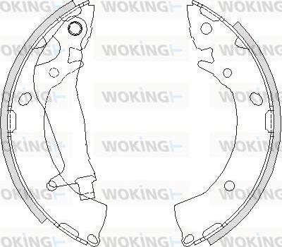 Woking Z4203.00 - Гальмівні колодки autocars.com.ua