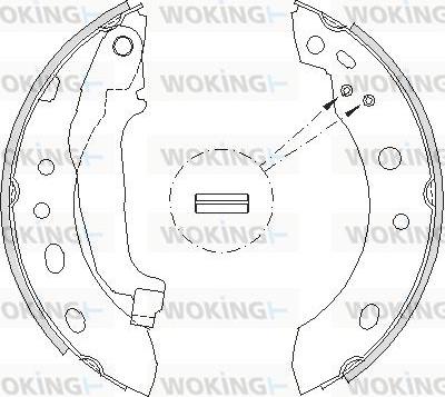 Woking Z4204.00 - Гальмівні колодки autocars.com.ua