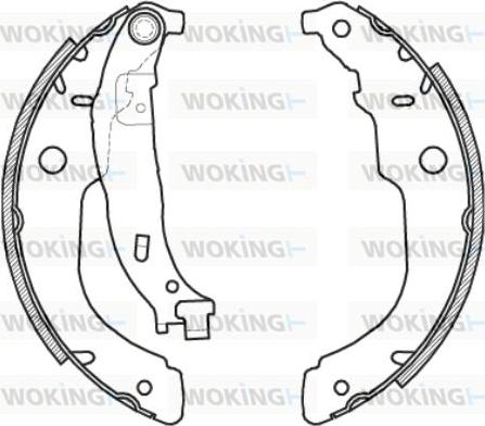 Woking Z4212.00 - Тормозные башмаки, барабанные autodnr.net