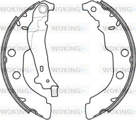 Woking Z4213.00 - Тормозные башмаки, барабанные autodnr.net