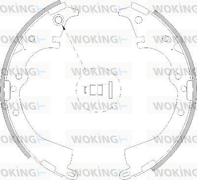 Woking Z4217.00 - Гальмівні колодки autocars.com.ua