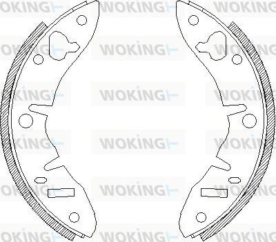 Woking Z4220.00 - Гальмівні колодки autocars.com.ua