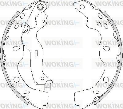 Woking Z4227.00 - Гальмівні колодки autocars.com.ua