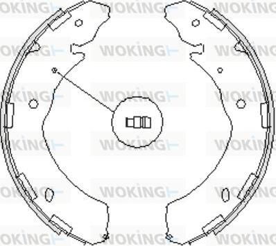 Woking Z4236.00 - Тормозные башмаки, барабанные autodnr.net