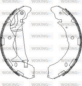 Woking Z4236.02 - Гальмівні колодки autocars.com.ua