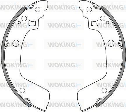 Woking Z4241.00 - Гальмівні колодки autocars.com.ua