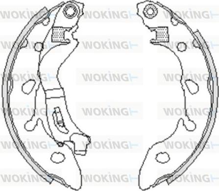 Woking Z4249.00 - Гальмівні колодки autocars.com.ua