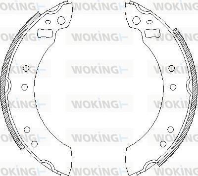 Woking Z4253.00 - Тормозные башмаки, барабанные autodnr.net