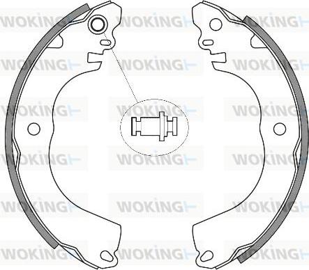 Woking Z4257.00 - Гальмівні колодки autocars.com.ua