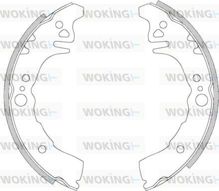 Woking Z4268.00 - Тормозные башмаки, барабанные avtokuzovplus.com.ua