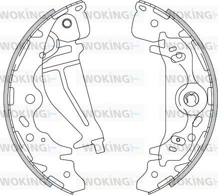 Woking Z4276.00 - Гальмівні колодки autocars.com.ua