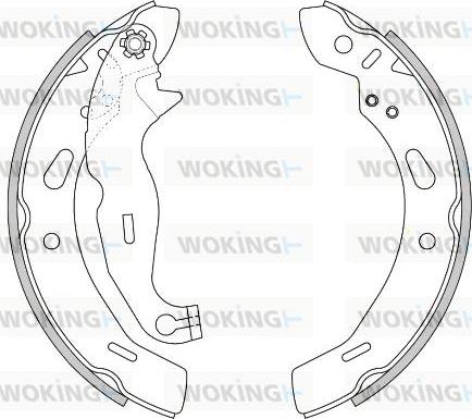 Woking Z4278.00 - Гальмівні колодки autocars.com.ua