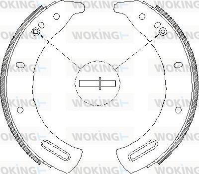 Woking Z4285.00 - Тормозные башмаки, барабанные autodnr.net