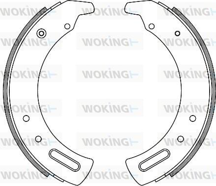 Woking Z4286.00 - Тормозные башмаки, барабанные avtokuzovplus.com.ua