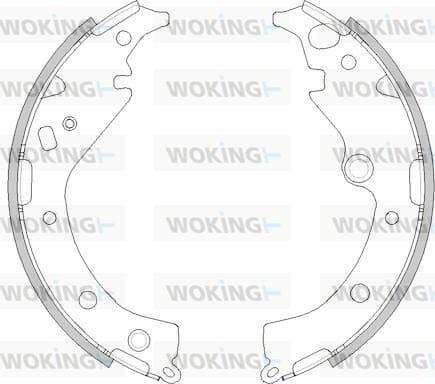 Woking Z4293.00 - Гальмівні колодки autocars.com.ua