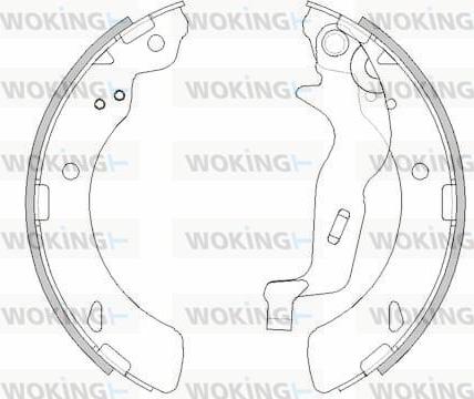 Woking Z4294.00 - Тормозные башмаки, барабанные autodnr.net