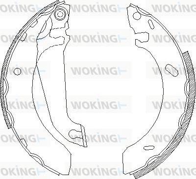 Woking Z4304.00 - Гальмівні колодки autocars.com.ua