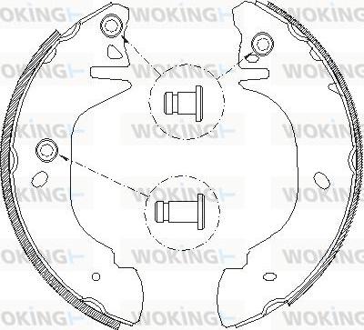 Woking Z4305.01 - Гальмівні колодки autocars.com.ua