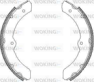 Woking Z4311.00 - Тормозные башмаки, барабанные autodnr.net