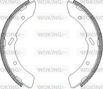 Woking Z4313.00 - Тормозные башмаки, барабанные autodnr.net
