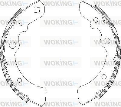 Woking Z4319.00 - Гальмівні колодки autocars.com.ua