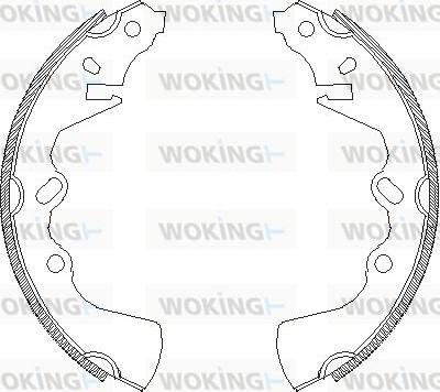 Woking Z4324.00 - Гальмівні колодки autocars.com.ua