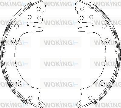 Woking Z4326.00 - Гальмівні колодки autocars.com.ua