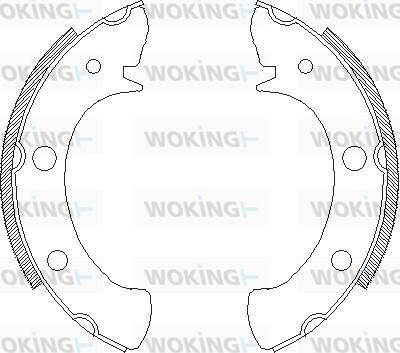 Woking Z4328.00 - Гальмівні колодки autocars.com.ua