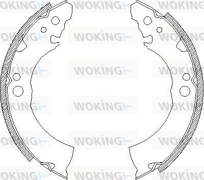 Woking Z4331.00 - Гальмівні колодки autocars.com.ua