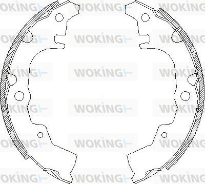 Woking Z4340.00 - Гальмівні колодки autocars.com.ua