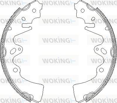 Woking Z4348.00 - Гальмівні колодки autocars.com.ua