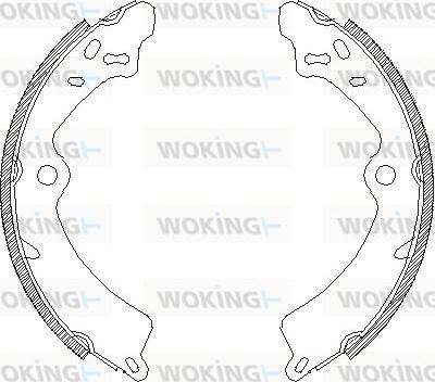 Woking Z4349.00 - Гальмівні колодки autocars.com.ua