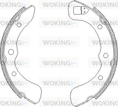 Woking Z4352.00 - Гальмівні колодки autocars.com.ua