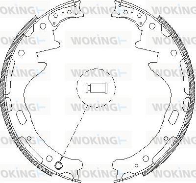 Woking Z4357.00 - Гальмівні колодки autocars.com.ua