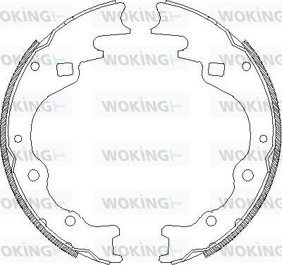 Woking Z4365.00 - Гальмівні колодки autocars.com.ua