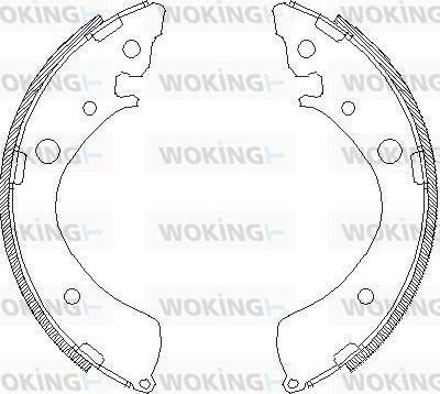 Woking Z4367.01 - Тормозные башмаки, барабанные avtokuzovplus.com.ua