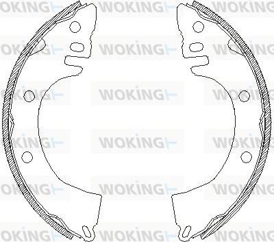 Woking Z4368.00 - Гальмівні колодки autocars.com.ua