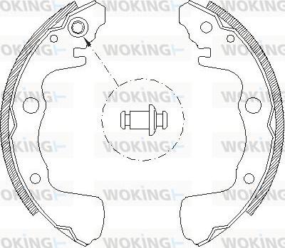 Woking Z4373.00 - Тормозные башмаки, барабанные autodnr.net