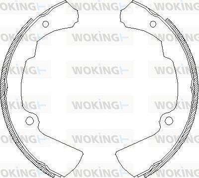 Woking Z4378.00 - Тормозные башмаки, барабанные autodnr.net